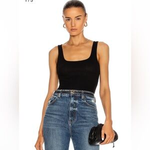 Black Sleeveless Bodysuit